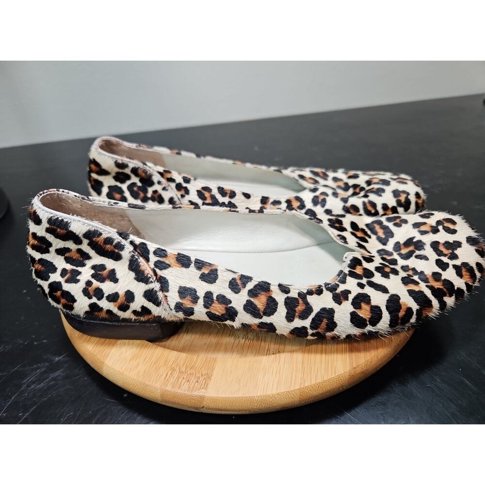 Antonio Melani "SPLENDID" Cheetah‎ Print Textured Leather Ballet Flats W/7 *EUC - Picture 4 of 16
